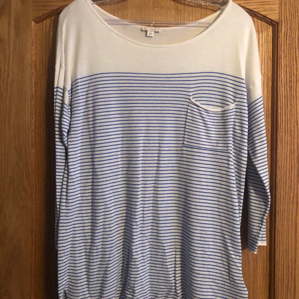 Gap Blue and White striped shirt